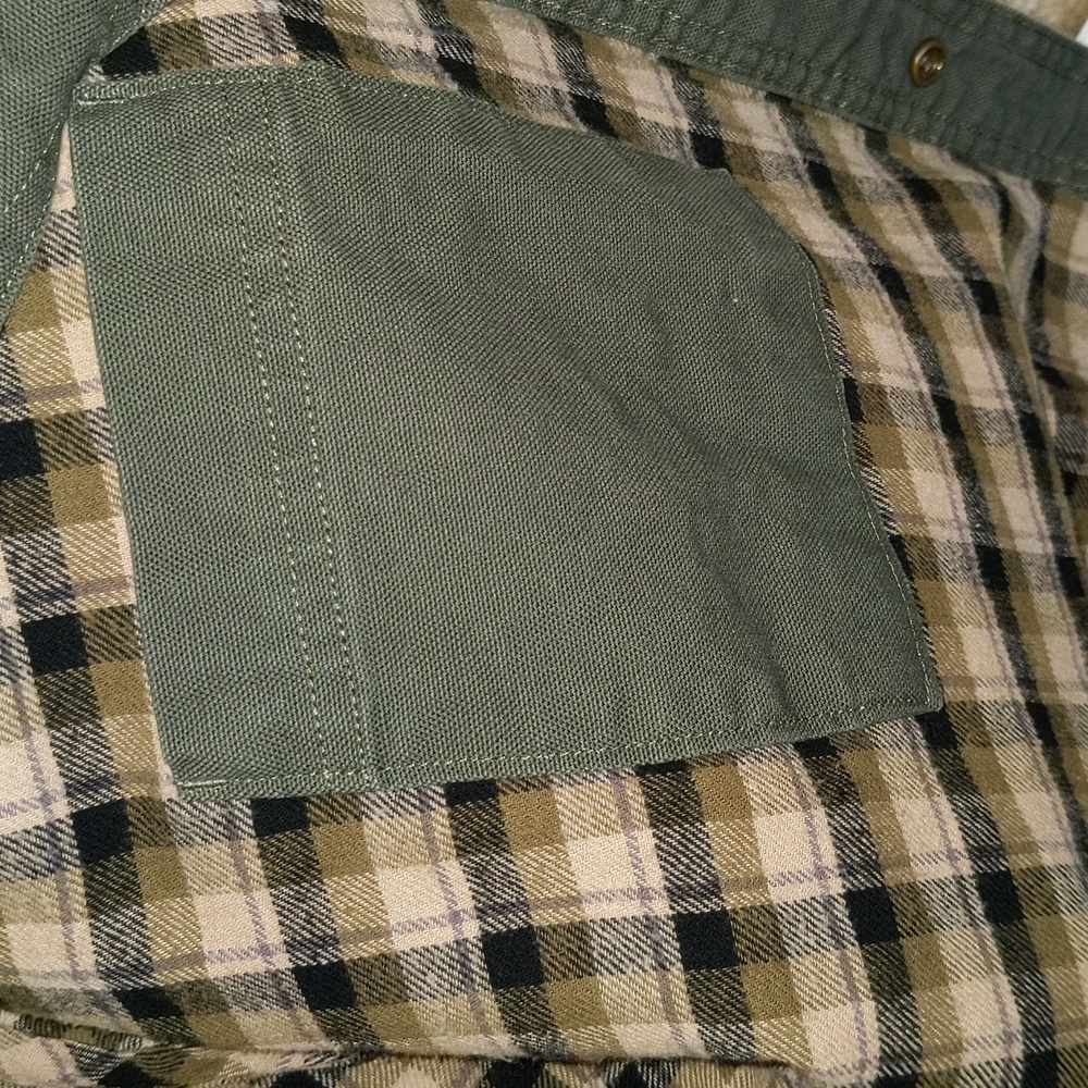 Carhartt Men's Size L Lined Snap Front Barn Chore Jacket Shacket Custom Logo - Picture 10 of 12